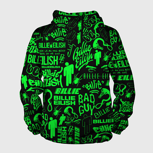 Мужская ветровка BILLIE EILISH БИЛЛИ АЙЛИШ / 3D-Черный – фото 2