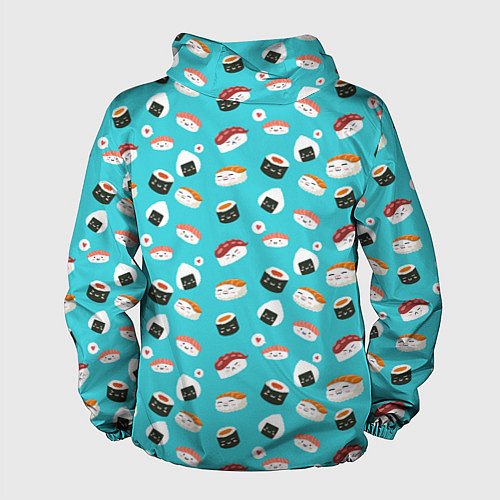 Мужская ветровка Sushi / 3D-Черный – фото 2