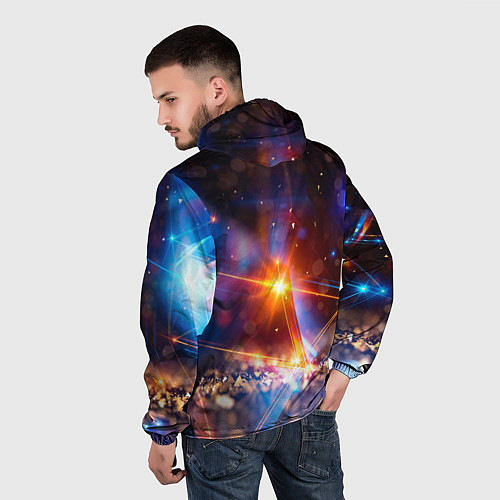 Мужская ветровка Geometry light / 3D-Черный – фото 4