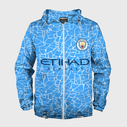 Ветровка с капюшоном мужская Manchester City 2021 Home Kit, цвет: 3D-белый