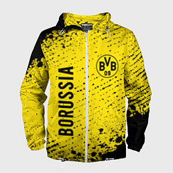 Ветровка с капюшоном мужская BORUSSIA Боруссия, цвет: 3D-белый