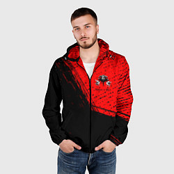 Ветровка с капюшоном мужская КОРОЛЬ И ШУТ, цвет: 3D-черный — фото 2