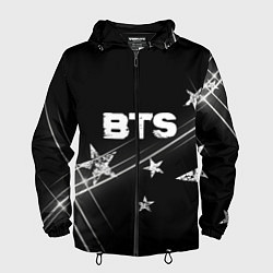 Ветровка с капюшоном мужская BTS бойбенд Stars, цвет: 3D-черный