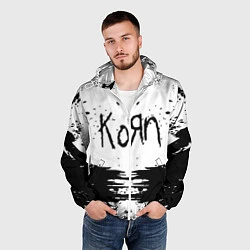 Ветровка с капюшоном мужская Korn, цвет: 3D-белый — фото 2