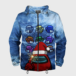 Мужская ветровка Among us Happy New Year