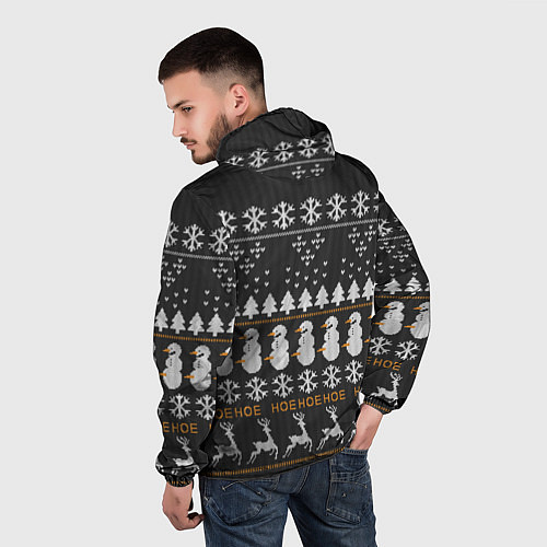 Мужская ветровка Christmas PornHub / 3D-Черный – фото 4