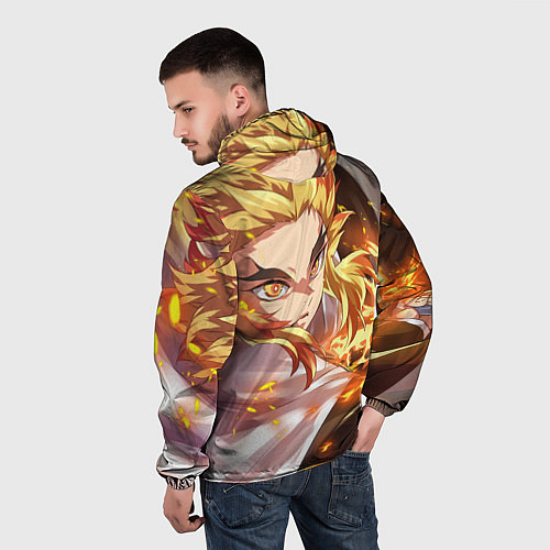 Мужская ветровка Клинок Рассекающий Демонов / 3D-Черный – фото 4