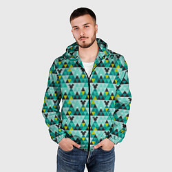 Ветровка с капюшоном мужская Mickey pattern, цвет: 3D-черный — фото 2