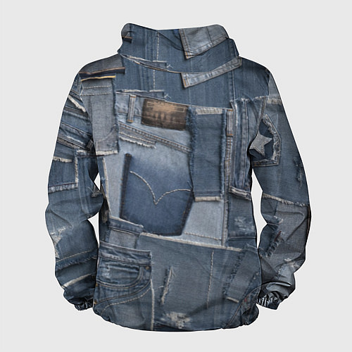 Мужская ветровка Jeans life / 3D-Черный – фото 2