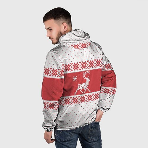 Мужская ветровка Северный Олень / 3D-Черный – фото 4