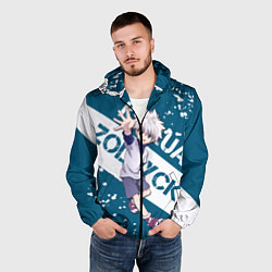 Ветровка с капюшоном мужская Киллуа Золдик, цвет: 3D-черный — фото 2