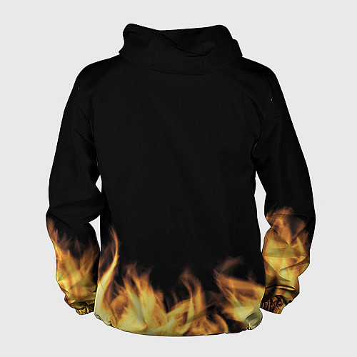 Мужская ветровка Огненное ЪУЪ / 3D-Черный – фото 2