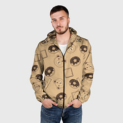 Ветровка с капюшоном мужская Ми ми мишка, цвет: 3D-черный — фото 2