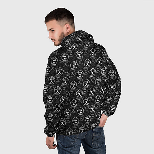 Мужская ветровка СССР ПАТТЕРН / 3D-Черный – фото 4