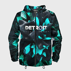 Ветровка с капюшоном мужская Detroit Become Human S, цвет: 3D-черный