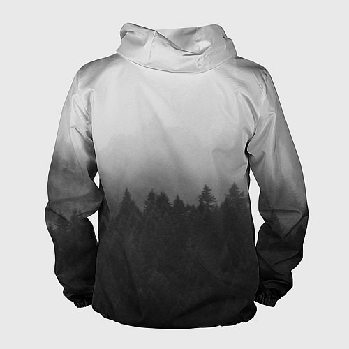 Мужская ветровка Туманный лес / 3D-Белый – фото 2