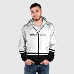 Ветровка с капюшоном мужская Хачироку AE 86, цвет: 3D-черный — фото 2