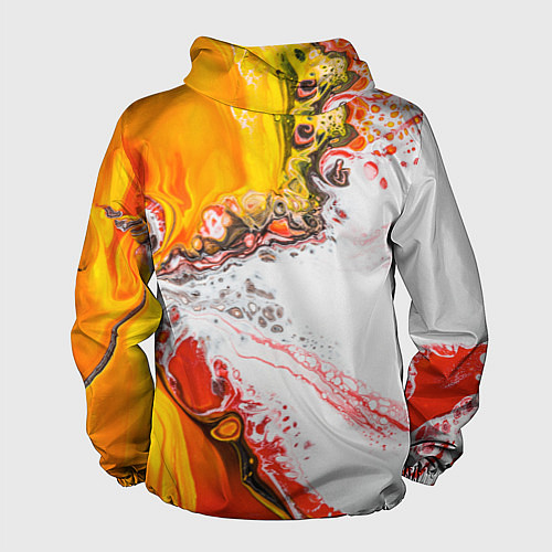 Мужская ветровка Рисунок желтой краской / 3D-Белый – фото 2