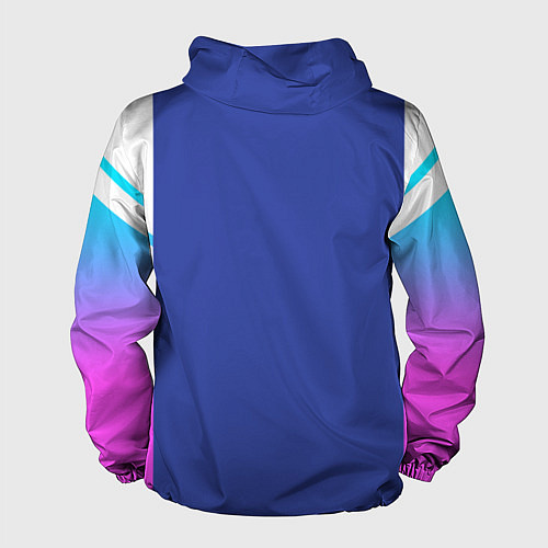 Мужская ветровка NEON GRADIENT FITNESS UNIFORM / 3D-Черный – фото 2