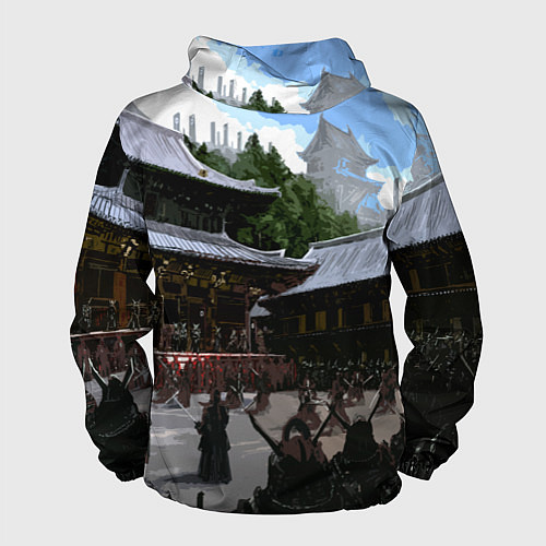 Мужская ветровка SAMURAI & CYBERPUNK 2077 / 3D-Белый – фото 2