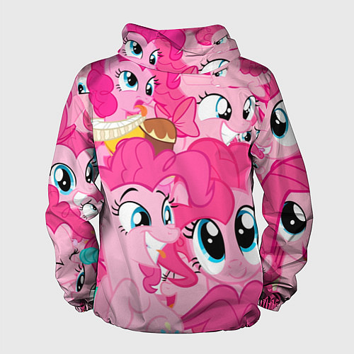 Мужская ветровка Pinkie Pie pattern / 3D-Белый – фото 2