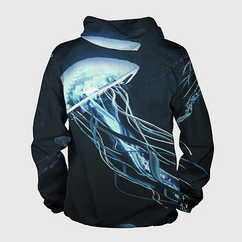Мужская ветровка Рисунок медуза / 3D-Белый – фото 2