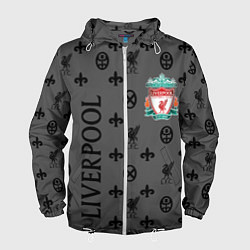 Ветровка с капюшоном мужская LIVERPOOL ЛИВЕРПУЛЬ LV, цвет: 3D-белый