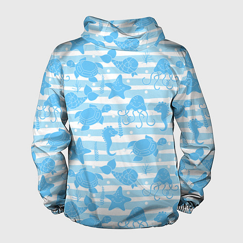 Мужская ветровка Морские жители / 3D-Белый – фото 2