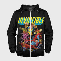 Ветровка с капюшоном мужская Неуязвимый Invincible, цвет: 3D-белый