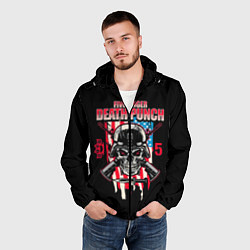 Ветровка с капюшоном мужская 5FDP Five Finger Death Punch, цвет: 3D-черный — фото 2