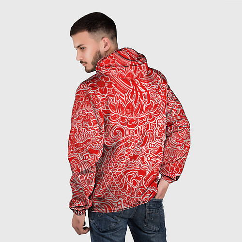 Мужская ветровка Samurai / 3D-Черный – фото 4