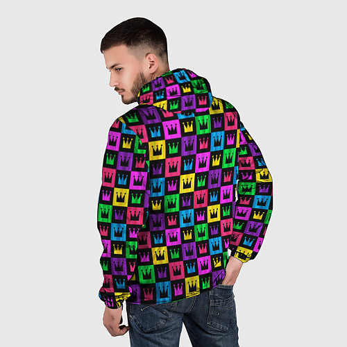 Мужская ветровка Король / 3D-Черный – фото 4