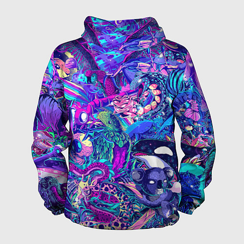 Мужская ветровка Неоновые Звери / 3D-Белый – фото 2