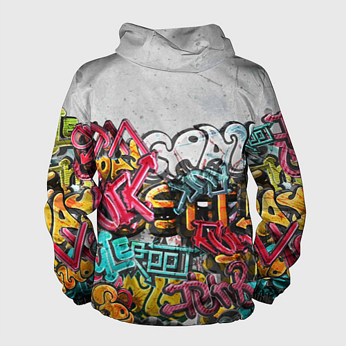 Мужская ветровка Graffiti on the wall / 3D-Белый – фото 2