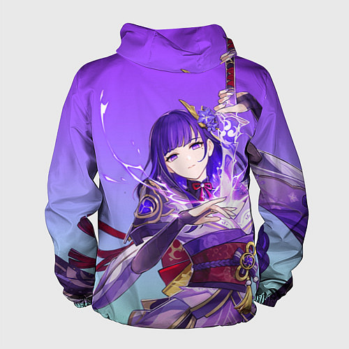 Мужская ветровка Genshin Impact, Сёгун Райдэн / 3D-Белый – фото 2