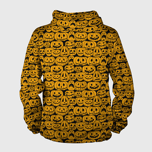 Мужская ветровка Хэллоуинские Тыквы / 3D-Черный – фото 2