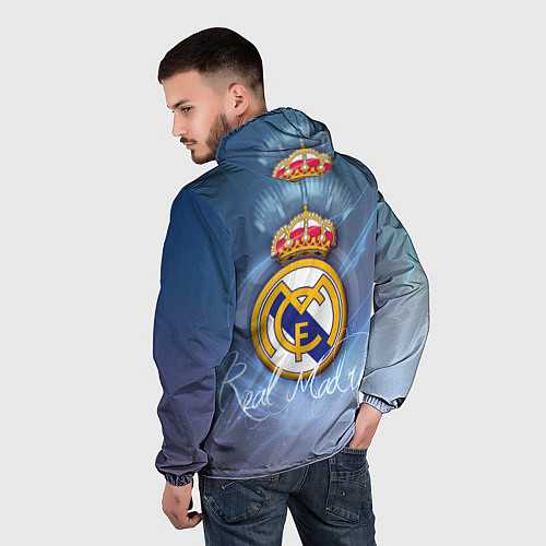 Мужская ветровка FC РЕАЛ МАДРИД / 3D-Черный – фото 4