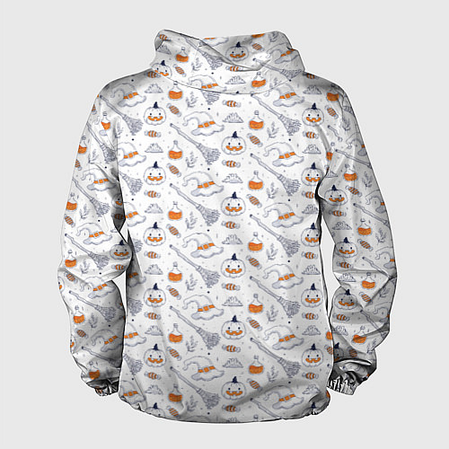 Мужская ветровка Patern Halloween 6 / 3D-Черный – фото 2