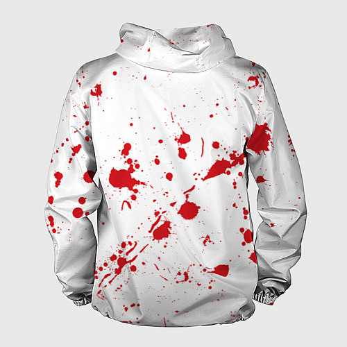 Мужская ветровка Dexter logo Декстер брызги крови / 3D-Белый – фото 2