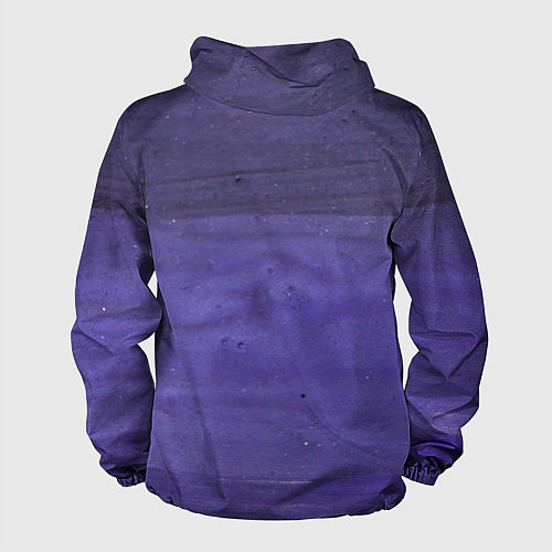 Мужская ветровка Фиолетовые краски / 3D-Белый – фото 2