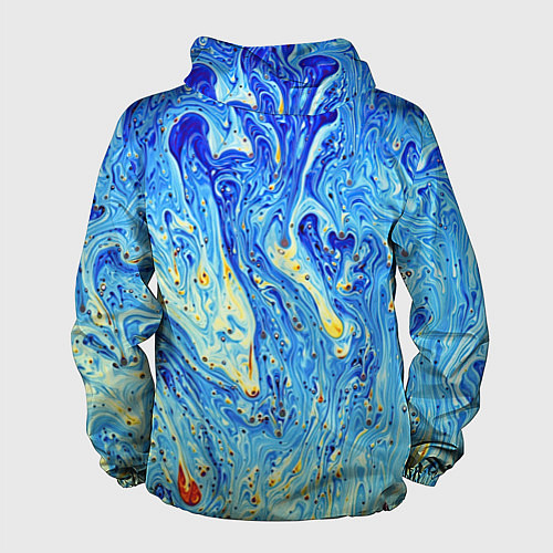 Мужская ветровка Сползающие краски / 3D-Белый – фото 2