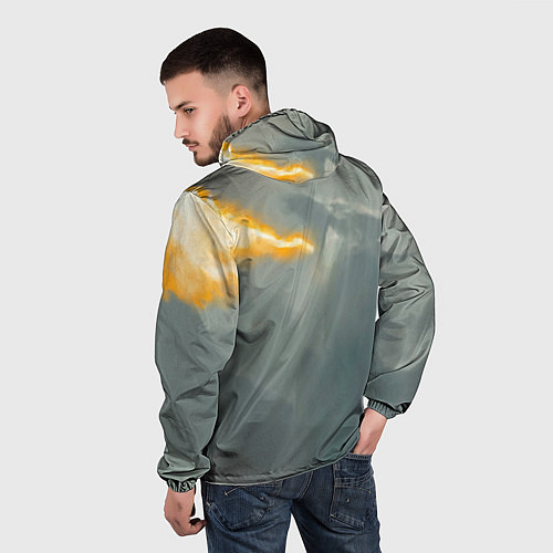 Мужская ветровка Dragonborne is here / 3D-Черный – фото 4