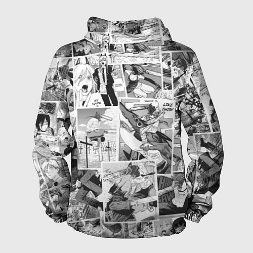 Мужская ветровка Chainsaw Man Человек-бензопила манга / 3D-Белый – фото 2