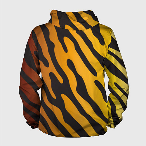 Мужская ветровка Рычащий тигр голова / 3D-Белый – фото 2