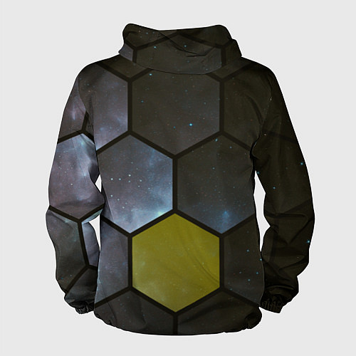 Мужская ветровка JWST space cell theme / 3D-Белый – фото 2