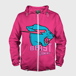 Мужская ветровка Mr Beast Gaming Full Print Pink edition