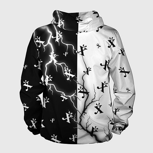 Мужская ветровка ПОЙМЕТ ТОЛЬКО РУССКИЙ - Молния / 3D-Белый – фото 2