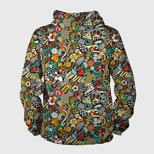 Мужская ветровка СПОРТ Athlete / 3D-Черный – фото 2