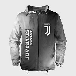 Ветровка с капюшоном мужская ЮВЕНТУС Juventus Sport Абстракция, цвет: 3D-черный