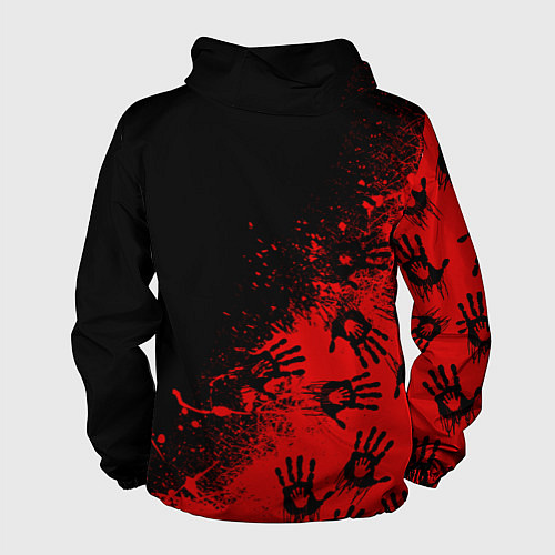 Мужская ветровка Death Stranding Отпечаток рук паттерн / 3D-Белый – фото 2